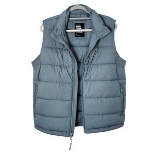 Gilly Hicks Puffer Vest Mens Medium‎ Zip Front Quilted Padded Sleeveless Jacket